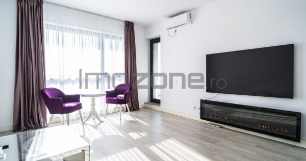 Apartament 2 camere, Aviatiei, 56 mp., 2 bai, mobilat par...