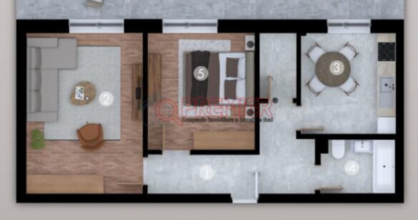 Super Apartament 2 Camere cu Terasa de 33MP