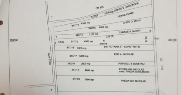 Teren Butimanu judet DB. 7,3Ha pret nebogiabil