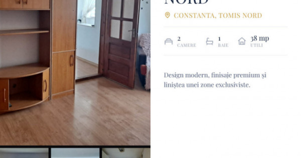 Partament 2 Camere Tomis Nord | Centrală pe Gaze |