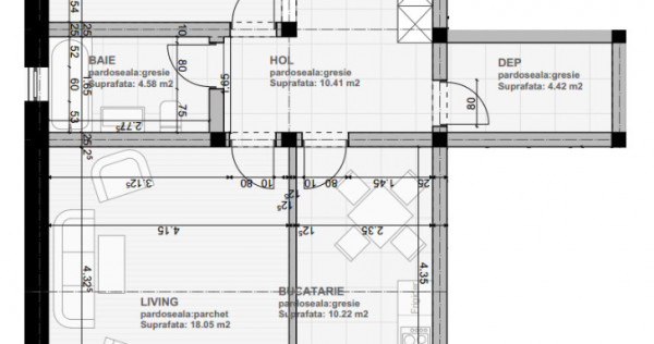 Direct DEZVOLTATOR apartament 2 camere, 60mp, etaj 2, Subcetate City 2