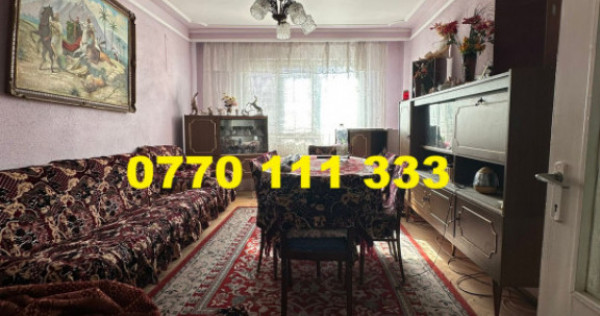 - Apartament 3 camere confort 1, zona Obor, etaj 3.