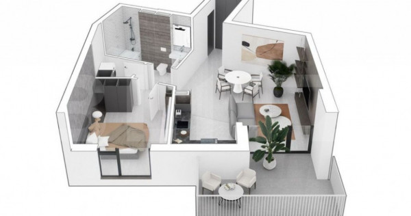 Apartament cu 2 camere 52,65 mp, Timisoara!