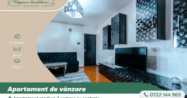 Apartament modern 2 camere cu centrala, zona Parneava, Arad