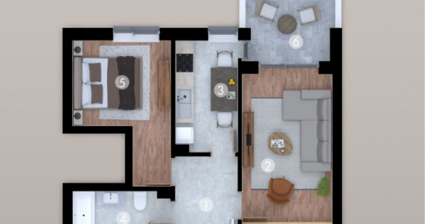 Mutare Mai 2025 - 2 camere decomandat - Etaj intermediar