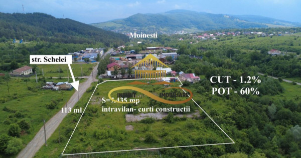 Teren pentru constructie hala indrustriala - Moinesti/Bacau