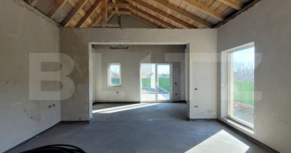 Casa moderna, 4 camere, teren 450 mp, Sacalaz