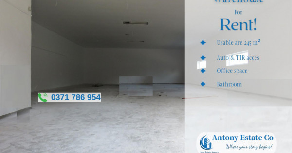 Antony Estate | Chirie Hala Depozit, Renovata - 245 mp, Cale