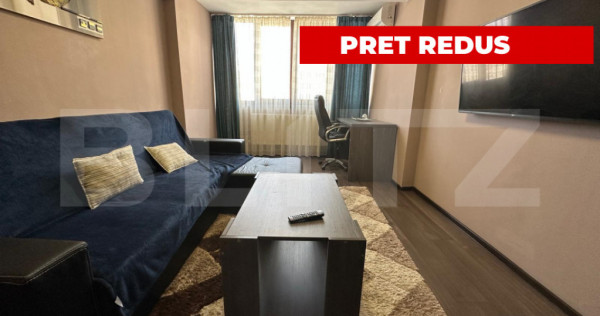Apartament 3 camere, complet mobilat și utilat modern, zona