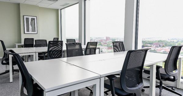 Spațiu de birou tip open-plan pentru 10 persoane în Regus Vox Tech