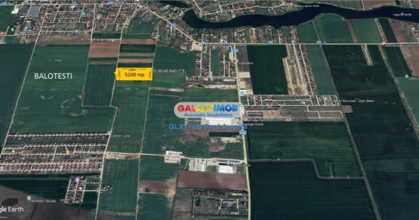 Teren Balotesti 5200 mp acces la 2 drumuri intravilan