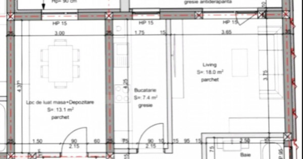 Apartament 1 camera, 46 mp utili zona Braytim-Urseni