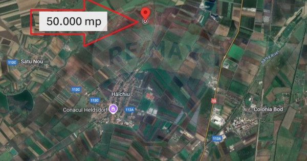 Teren de vanzare / extravilan 50.000mp/Halchiu