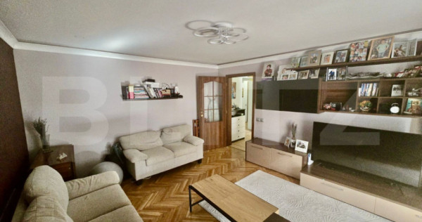 Apartament decomandat, 4 camere, 80mp, zona Parcul Puskin