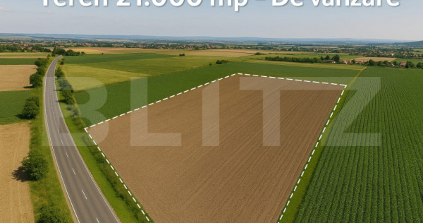 Teren de vânzare – 21.000 mp – Zona C.A.T.I.A