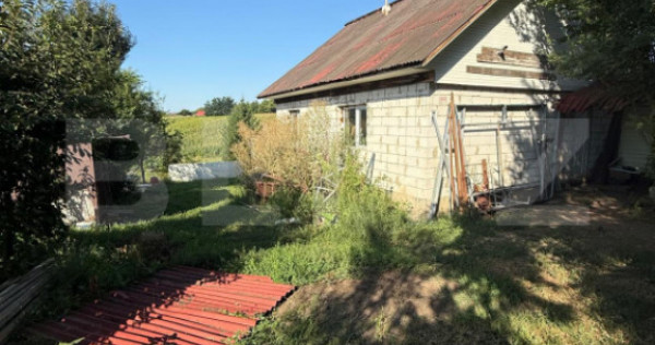 Casa la rosu, 64 mp + teren de 2600 mp, zona Frumoasa