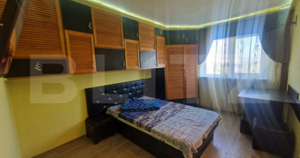 Garsoniera mobilata, etaj intermediar, parcare, beci luminoa