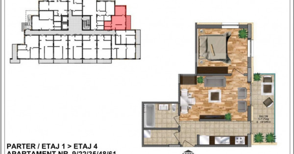 Apartament de v&acirc;nzare &ndash; bloc nou, zona Aurel Vlaicu 40,4