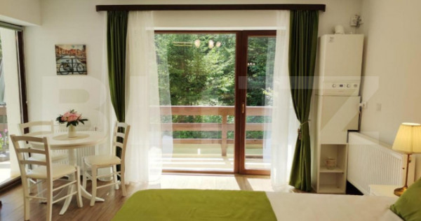 Studio cochet Predeal &ndash; mobilat, utilat, vedere superbă!