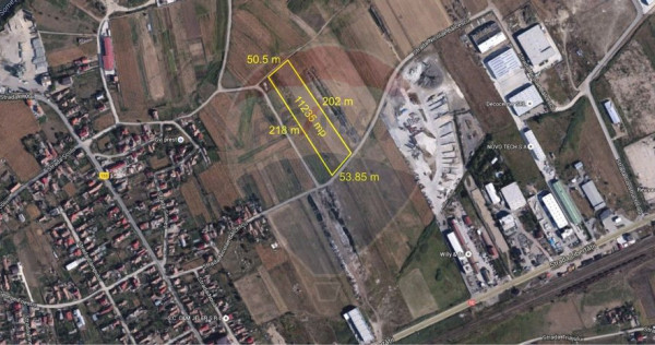 De vanzare teren industrial cu PUZ aprobat