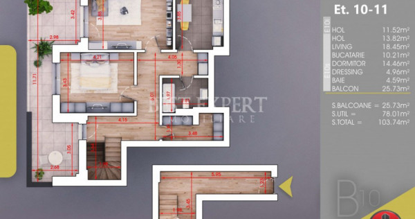 Duplex 2 camere Direct Dezvoltator Bonus Loc Parcare