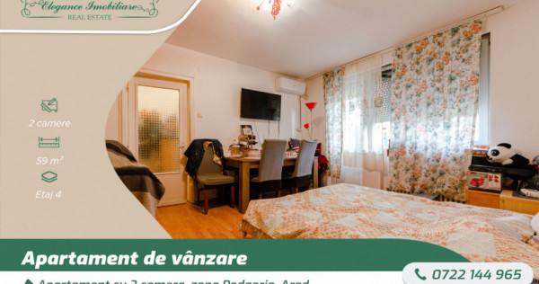 Apartament cu 2 camere, zona Podgoria, Arad