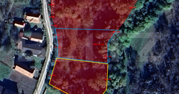 Investitie ! Teren intravilan construibil 1000 mp, front 2