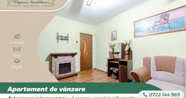 Apartament decomandat cu 2 camere, zona Calea Romanilor, Ara