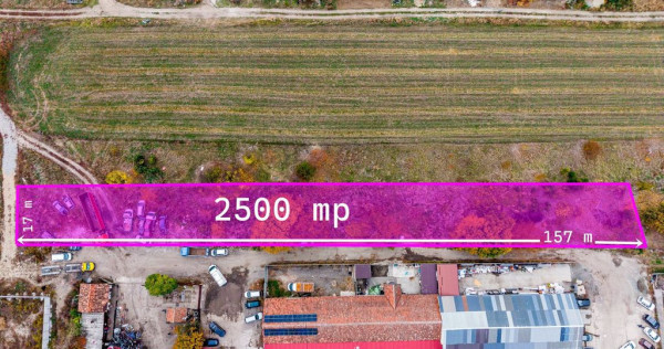 Teren de 2500 mp, cu posibilitate de parcelare în Bujac ...