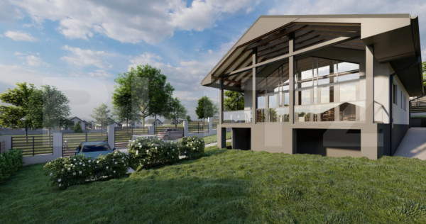 Casa Ultramoderna pe un singur nivel in Livezeni