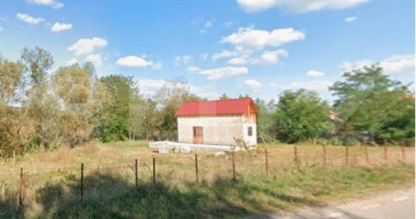 Teren intravilan 1300 mp, cu casa de lemn, Luna de Jos