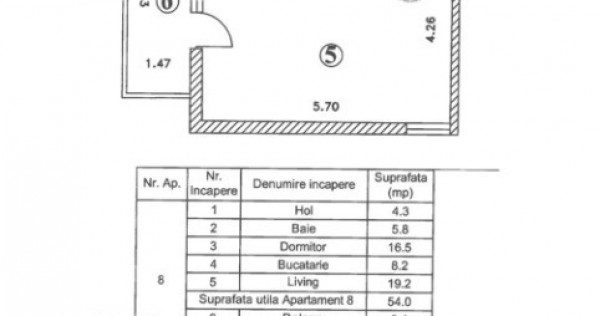 Apartament nou cu 2 camere, 60.4 mp &ndash; Șos. Alexandriei