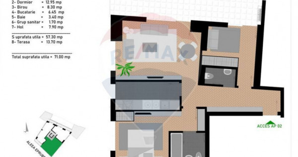 Vanzare apartamentcu 2 camere/Camil Ressu/DEZVOLTATOR