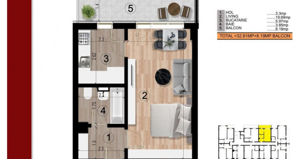Gars.dec. -41mp-gata, la aprox. 15min metrou Leonida/Berceni