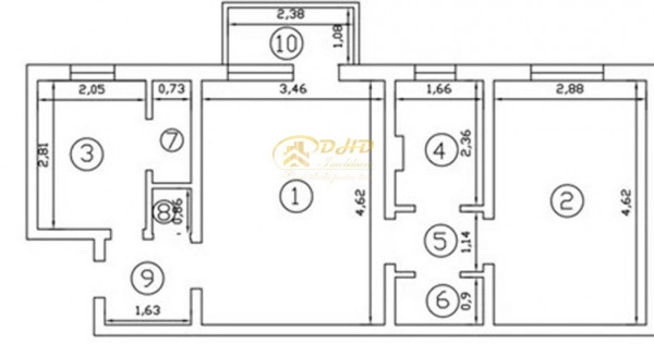 Apartament 2 camere in Podu Ros