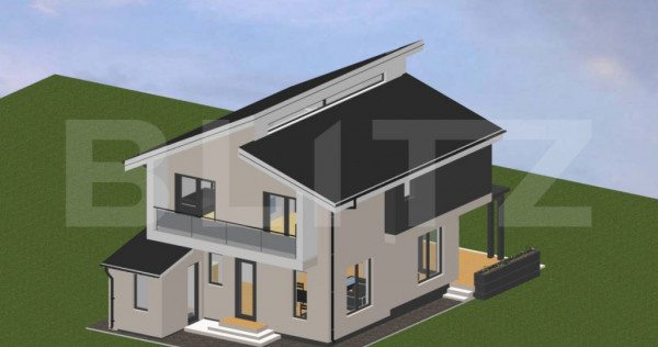 Casa individuala 4 camere Cristian,casa la rosu!