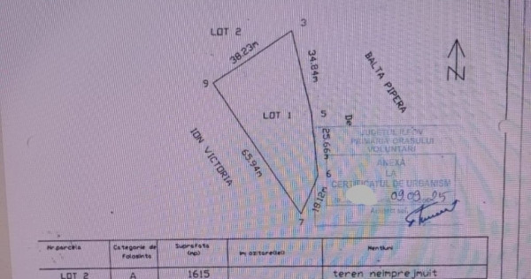Zona Pipera-Henri Coanda 1615 mp deschidere la lac