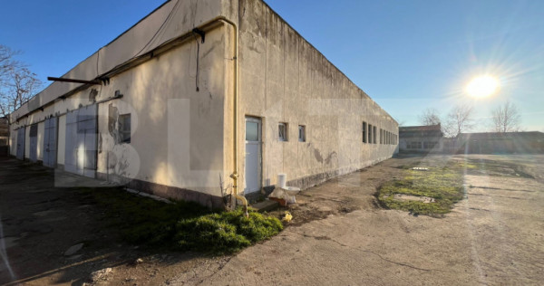 Hală industrială 800 mp, curte și parcare proprie, acces
