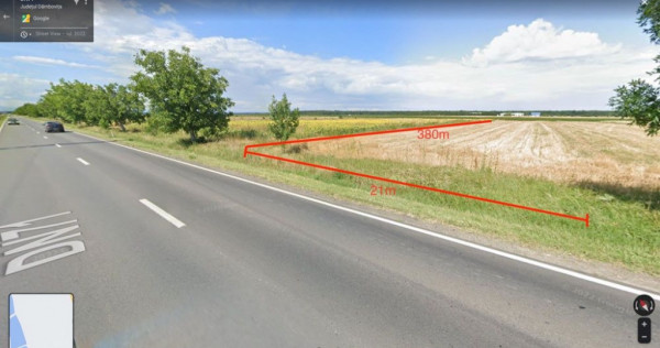 Teren Nucet 8018m Deschidere 21m la DN71 Targoviste