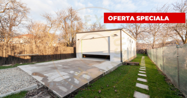 Casă + garaj modern de 80 mp pe teren de 782 mp &icirc;n C&acirc;mpul