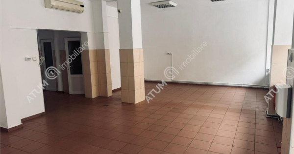 Spatiu comercial 100 mp utili 9 ml vitrina 2 intrari Valea A