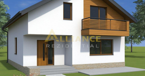 Vila individuala - 5 camere - 2 bai - beci - 411mp teren-car