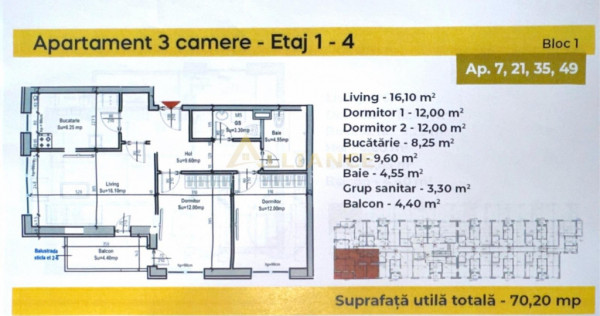 Apartament in rate pe 3 ani - Berceni - strada Postalionului