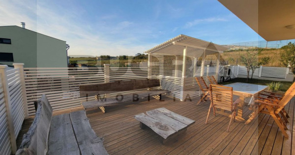 Casa moderna 126 mp utili, livada, 4 parcari, Borhanci