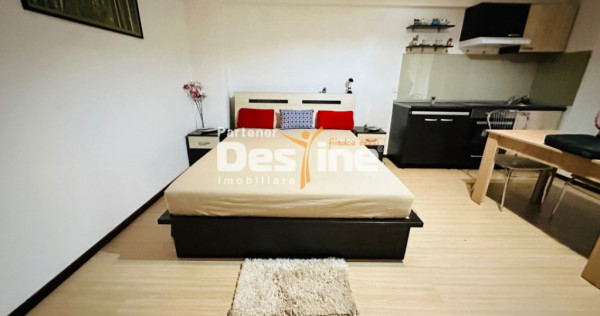 Studio 35mp, mobilat și utilat, etaj 1/6 - 5 minute de Pala