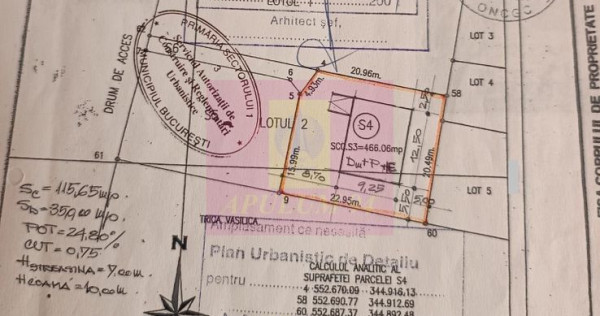 Vanzare teren constructie casa in zona Sisesti-Rompetrol