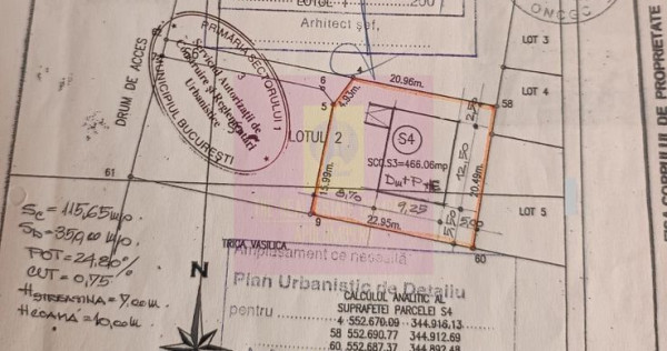 Vanzare teren constructie casa in zona Sisesti-Rompetrol
