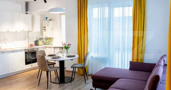 Apartament modern mobilat cu 3 camere zona Teilor 67mp