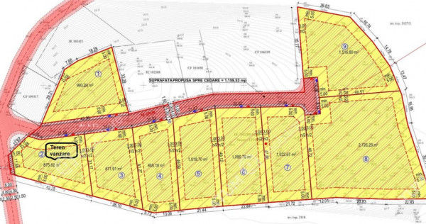 Teren intravilan 875 mp in Tocile pretabil casa de vacanta