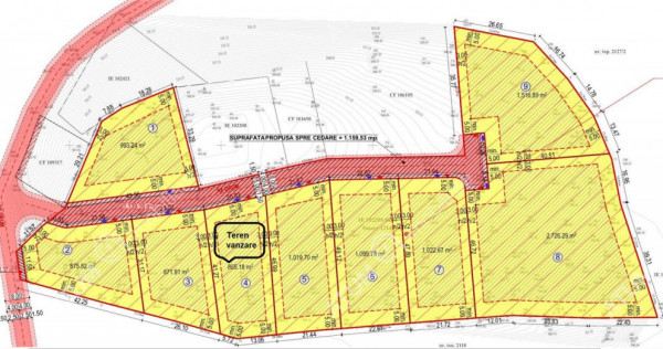 Teren intravilan 865 mp in Tocile pretabil casa de vacanta